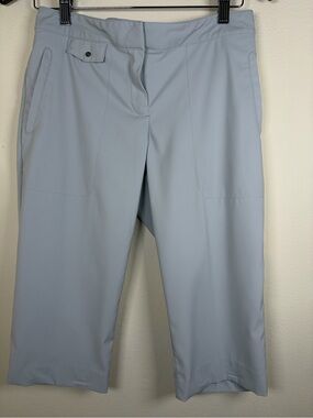 IZOD Golf Gray Stretch Capri Pants Size 2 Performance Athletic Golf Cropped
